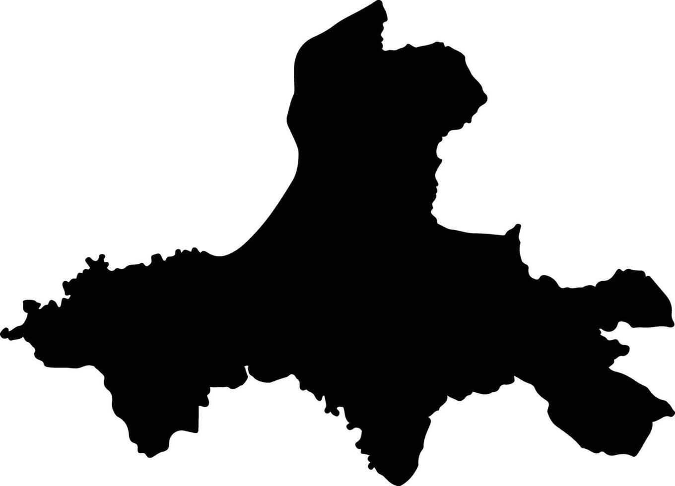 Phon Phisai Thailand silhouette map vector