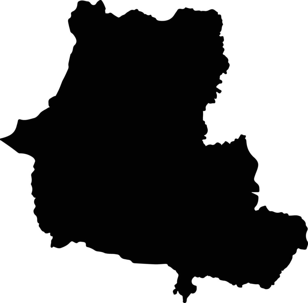 Phon Thong Thailand silhouette map vector
