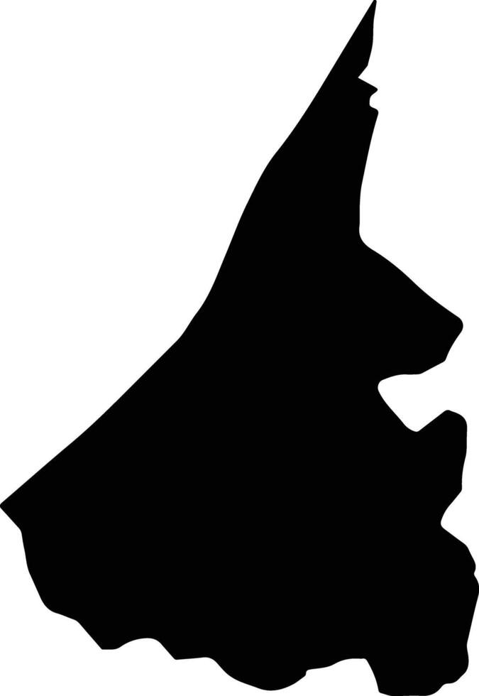 Phonhong Laos silhouette map vector