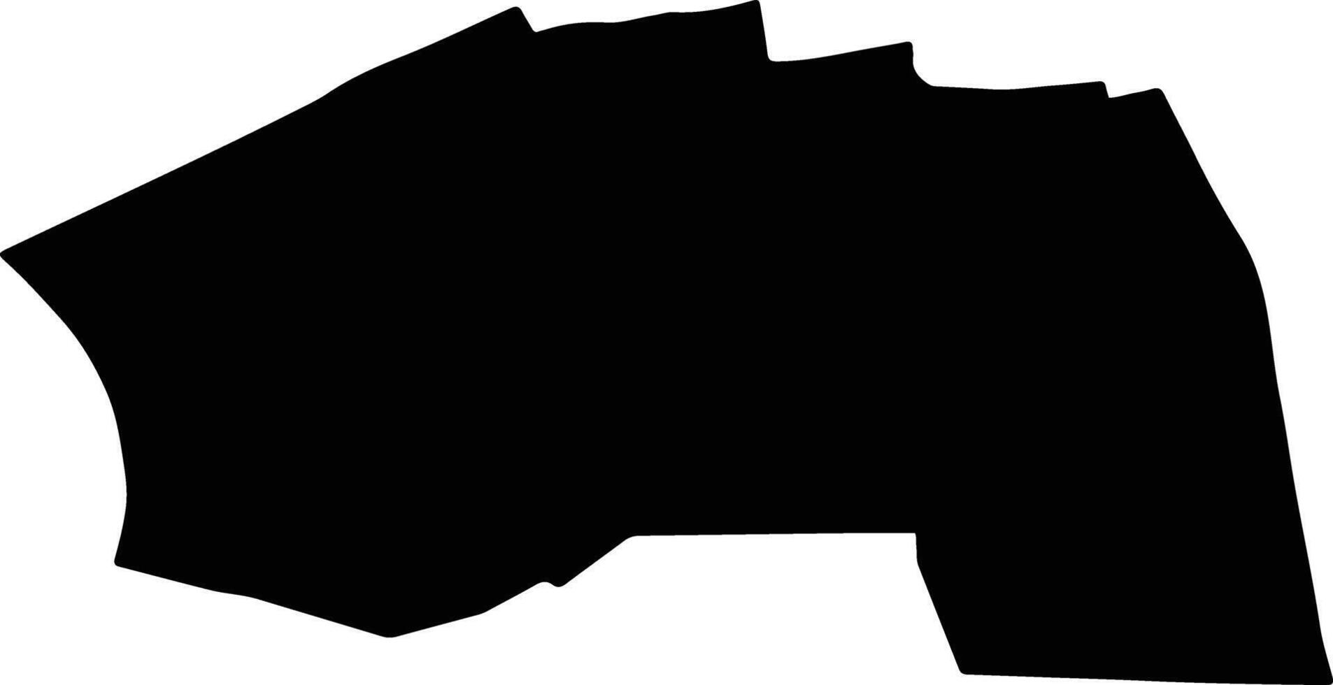 Phra Khanong Thailand silhouette map vector