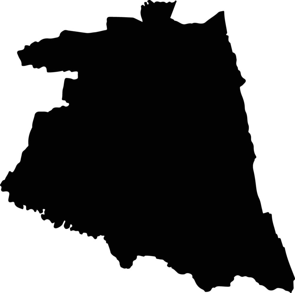 Phra Phrom Thailand silhouette map vector