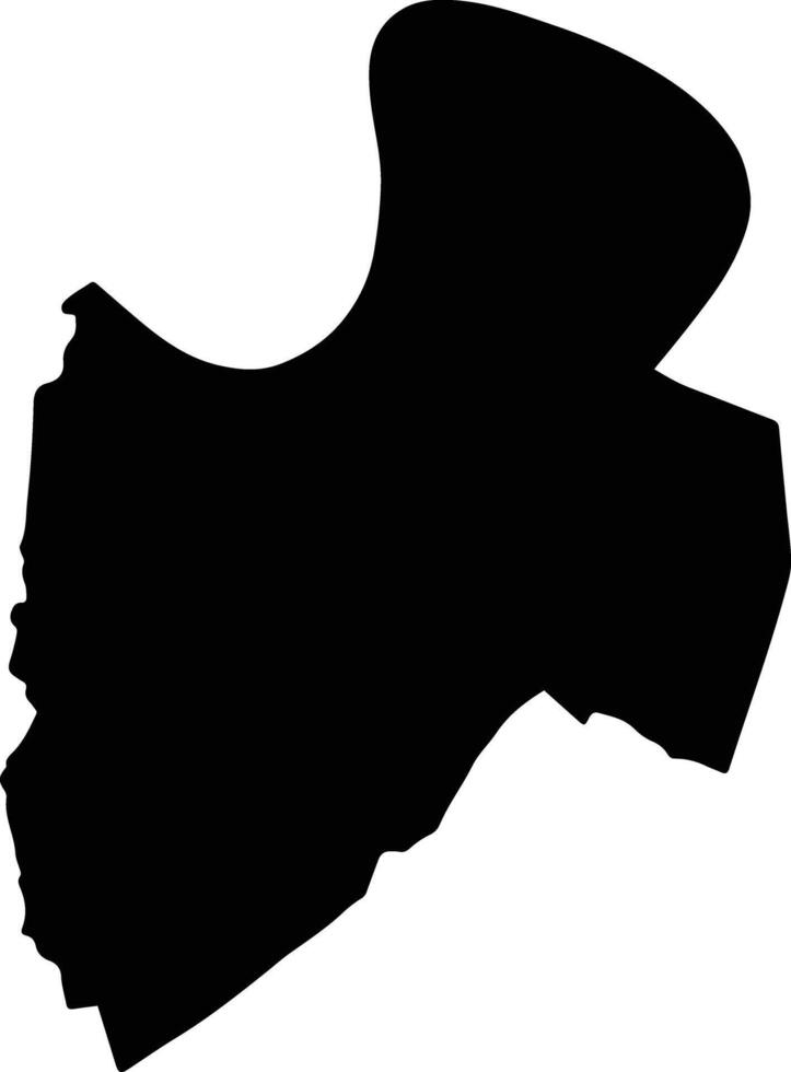 Phra Pradaeng Thailand silhouette map vector