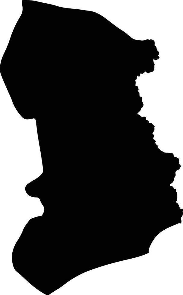 Phrai Bueng Thailand silhouette map vector