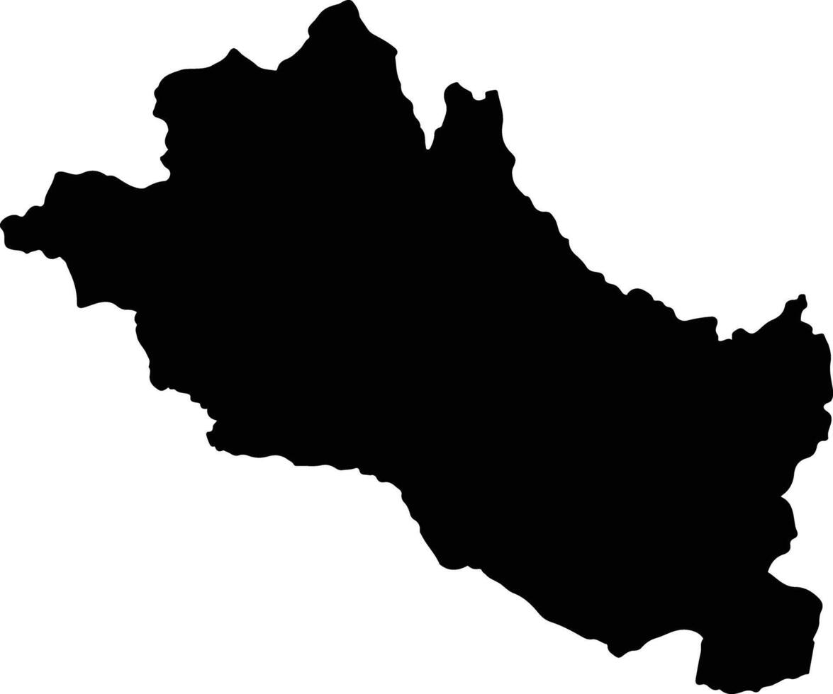 Phran Kratai Thailand silhouette map vector