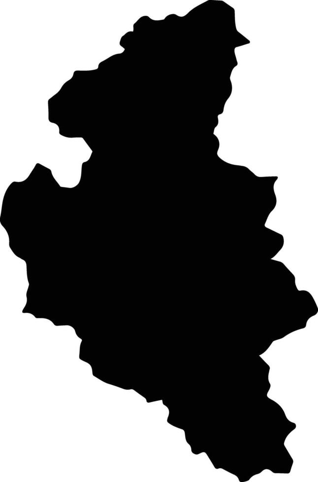 Phu Luong Vietnam silhouette map vector