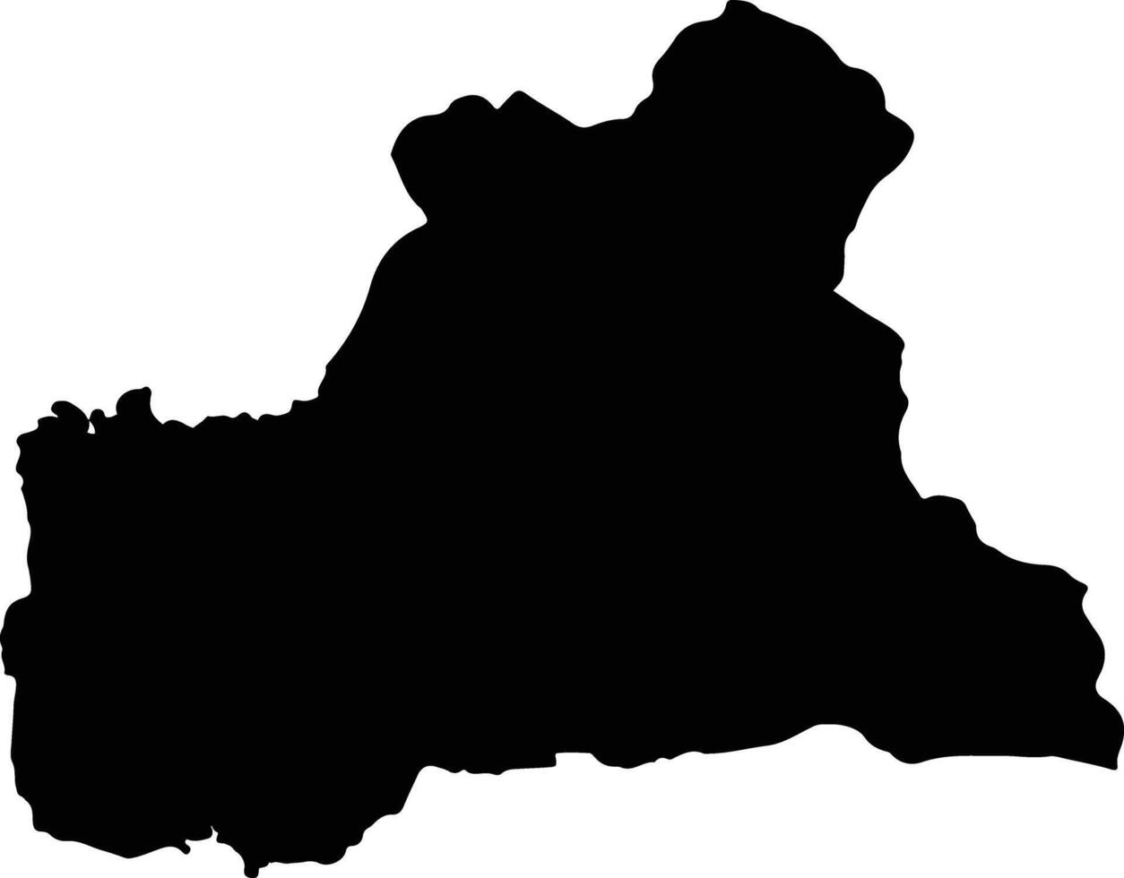 Phu Sang Thailand silhouette map vector