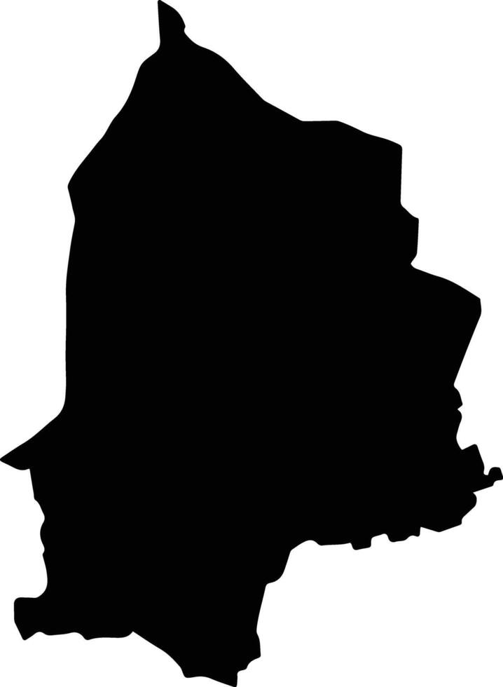 Phu Thien Vietnam silhouette map vector