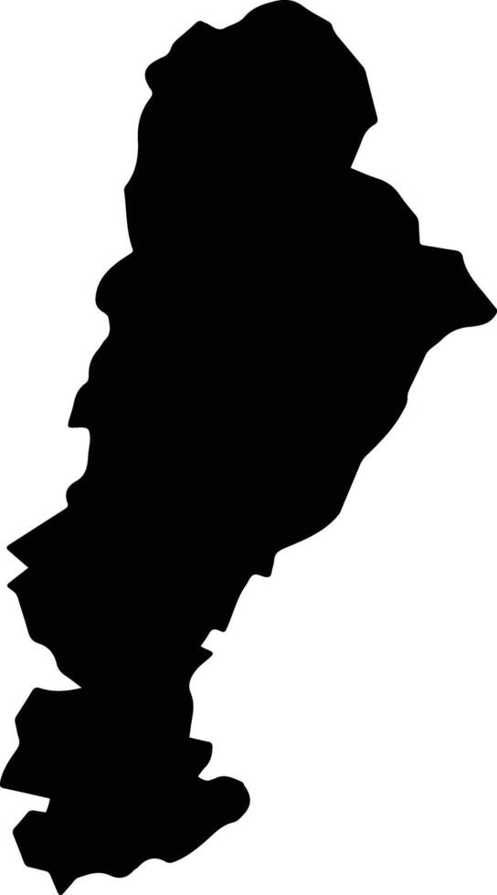 Phuc Yen Vietnam silhouette map vector