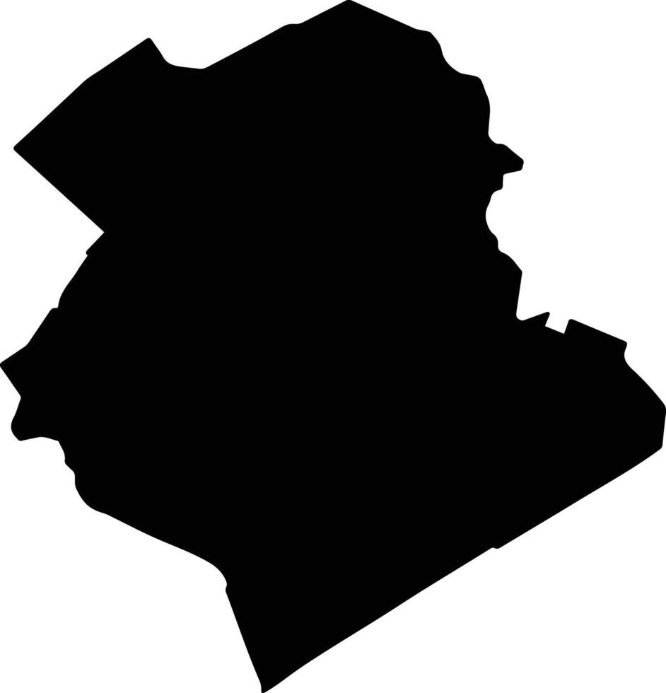Phung Hiep Vietnam silhouette map vector