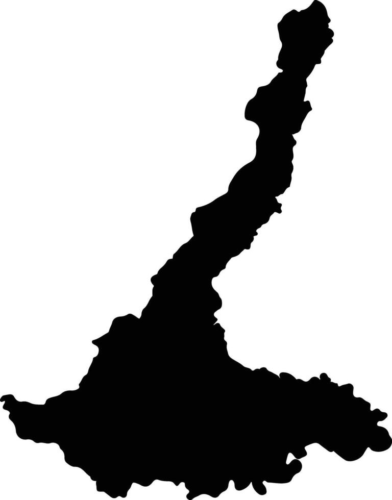 Piamonte Colombia silhouette map vector