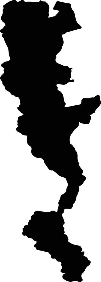 PIANU Romania silhouette map vector