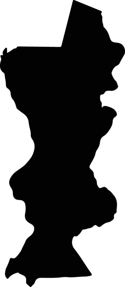 Piar Venezuela silhouette map vector