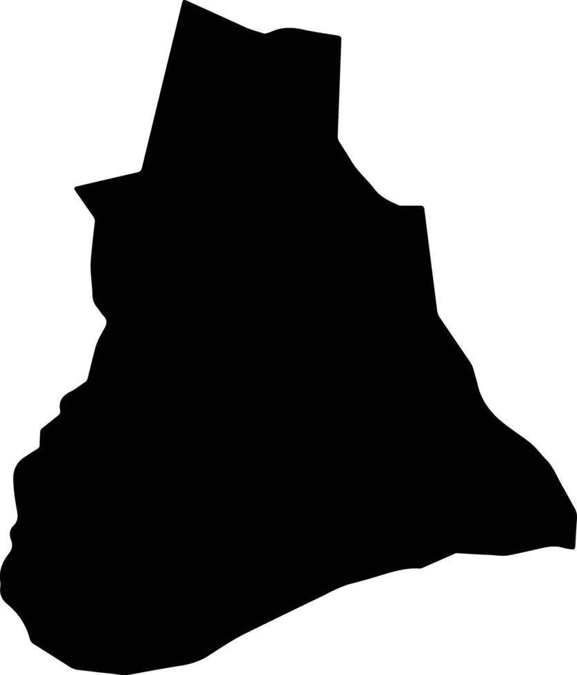 Pierrot Saint Lucia silhouette map vector