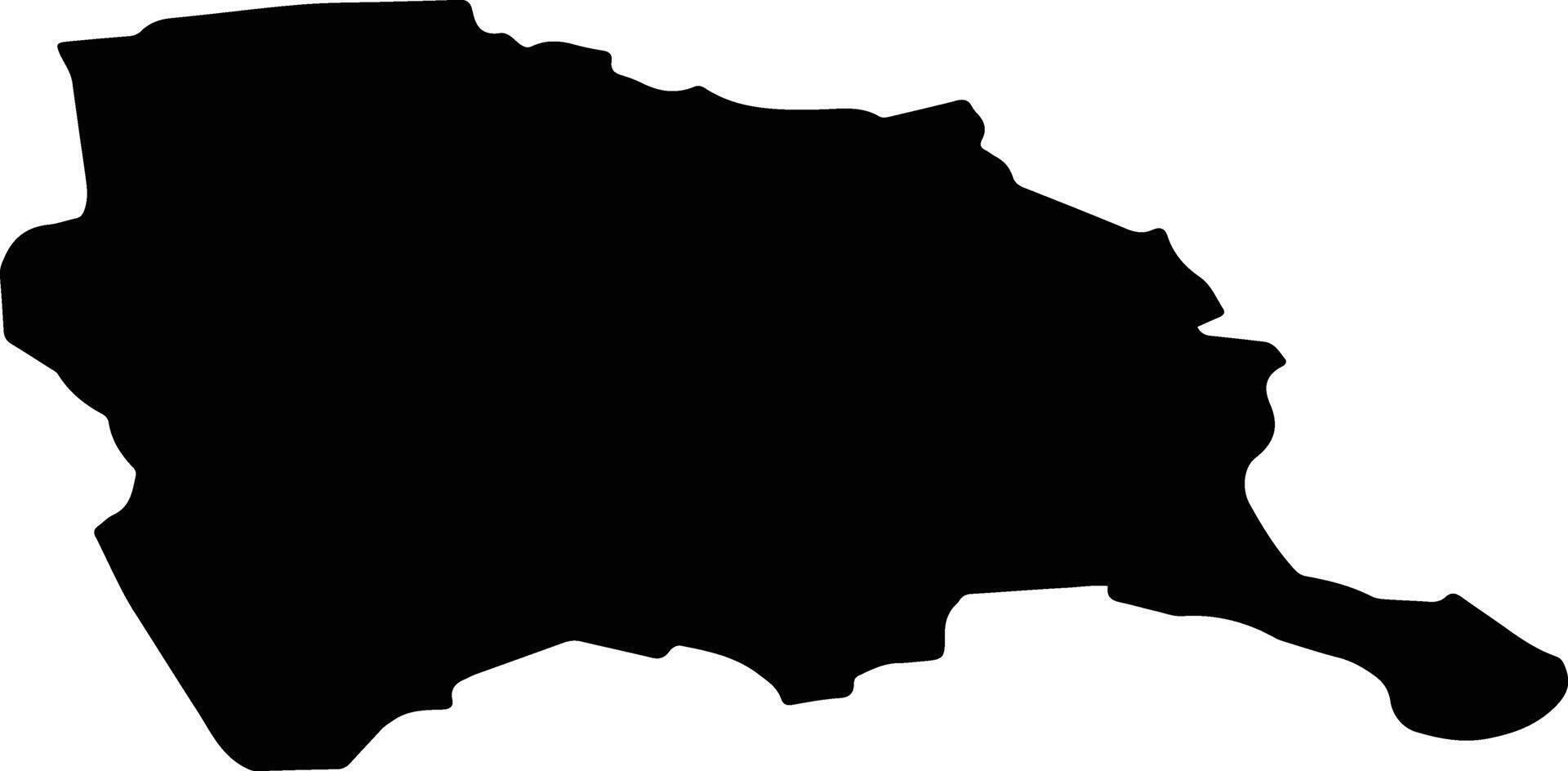 PIETRARI Romania silhouette map vector