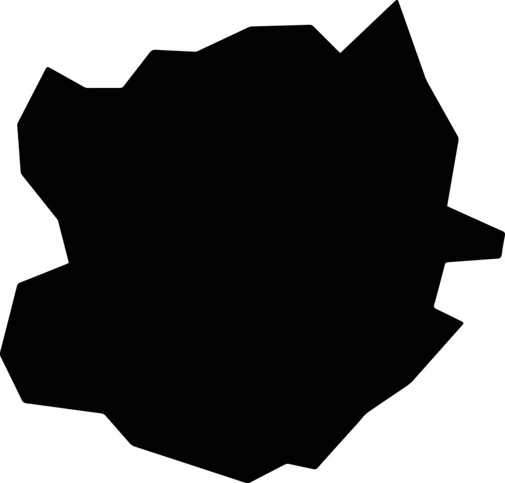 Pilar do Sul Brazil silhouette map vector