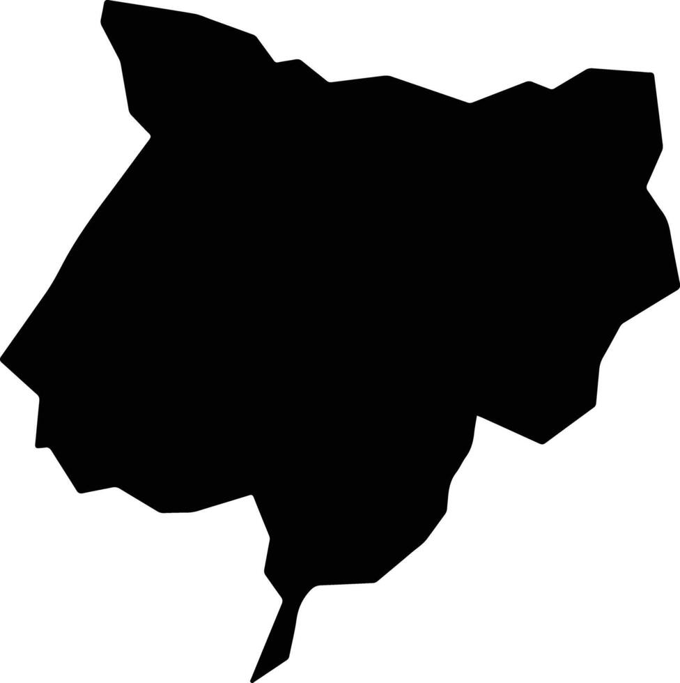 Pindorama do Tocantins Brazil silhouette map vector