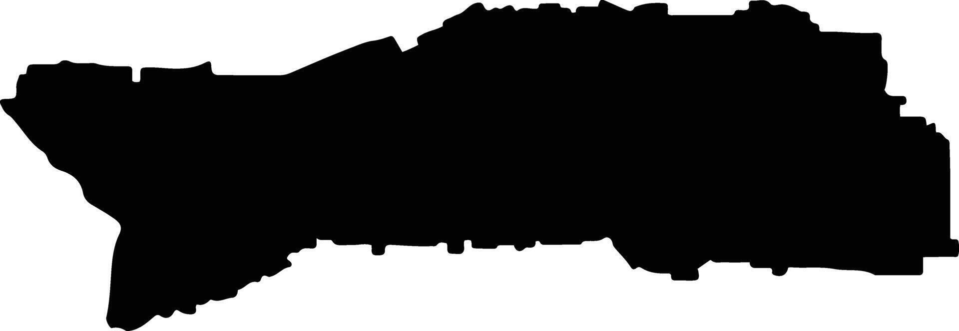 Pingelly Australia silhouette map vector