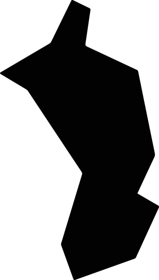 Pingnanxian China silhouette map vector