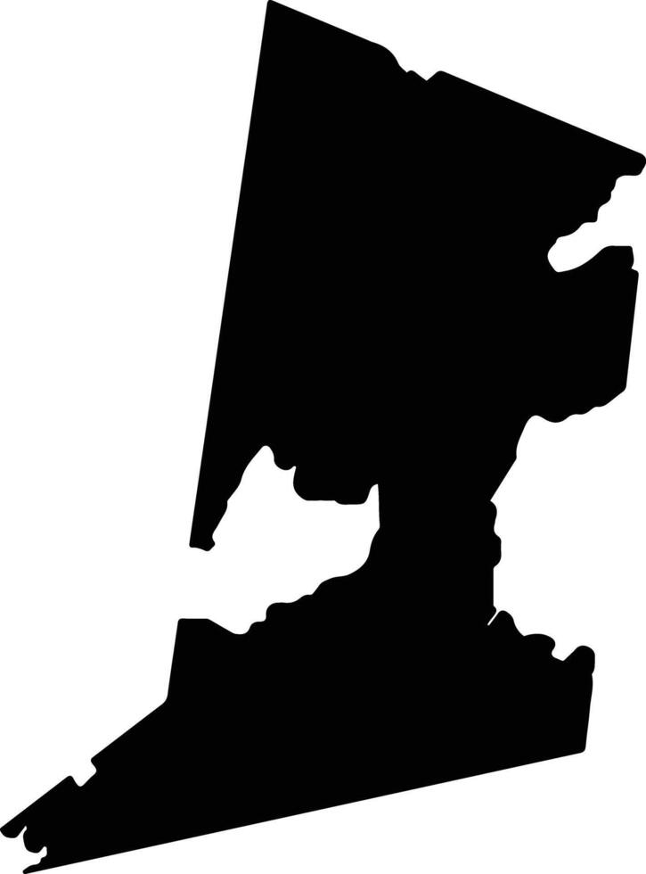 Pingtanxian China silhouette map vector