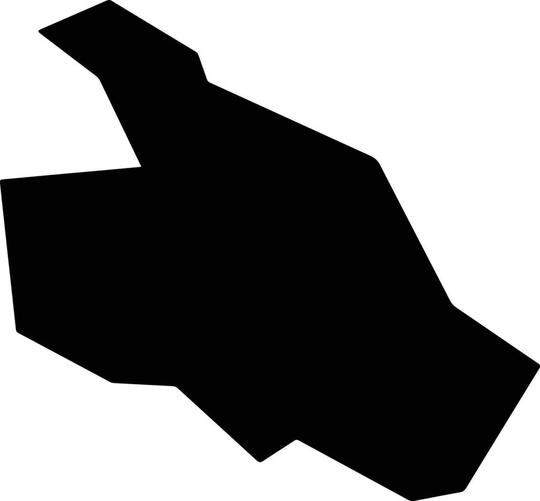 Pingwuxian China silhouette map vector