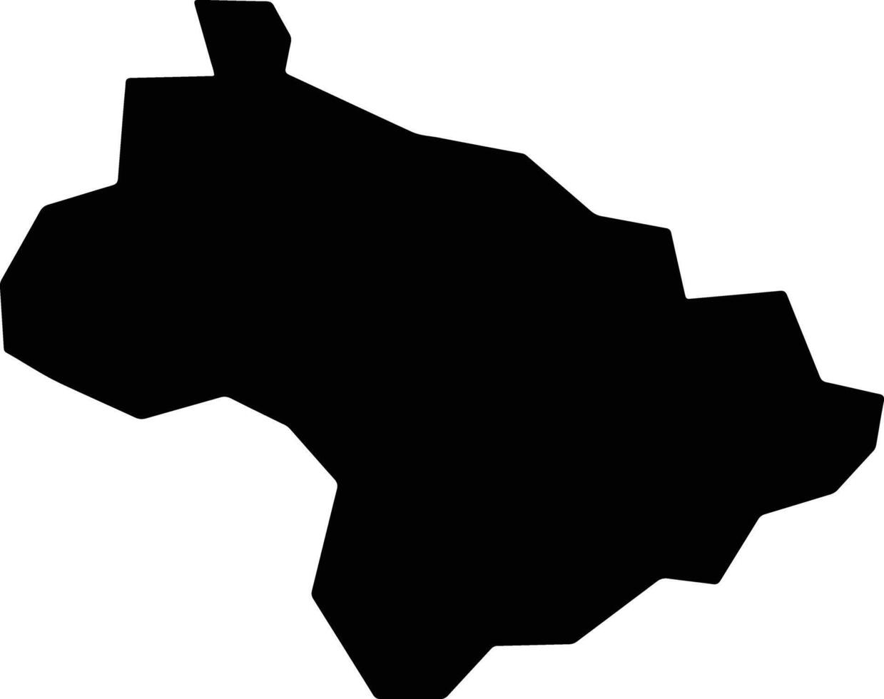 Pinhal da Serra Brazil silhouette map vector