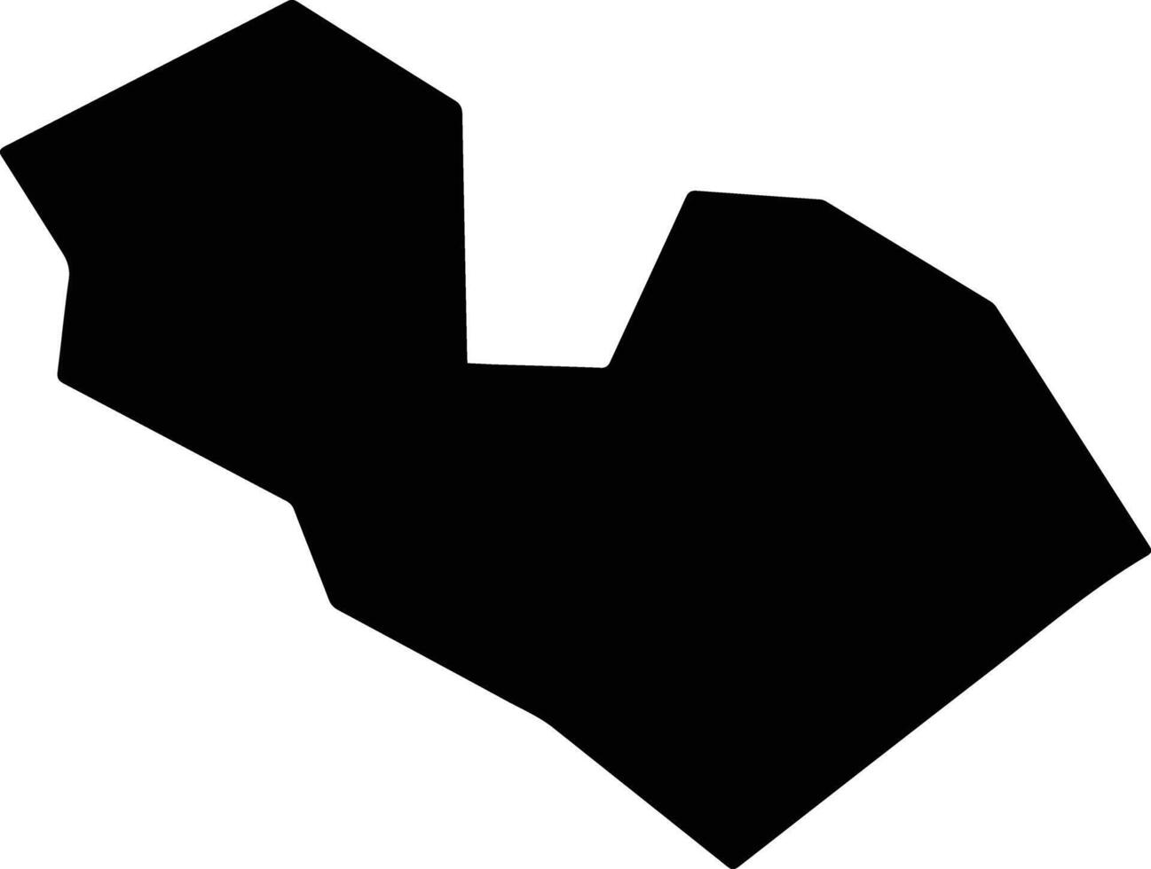 Pinheirinho do Vale Brazil silhouette map vector