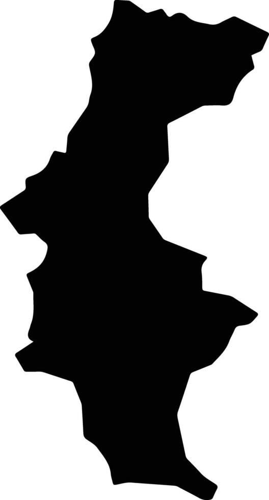 Pinheiro Machado Brazil silhouette map vector