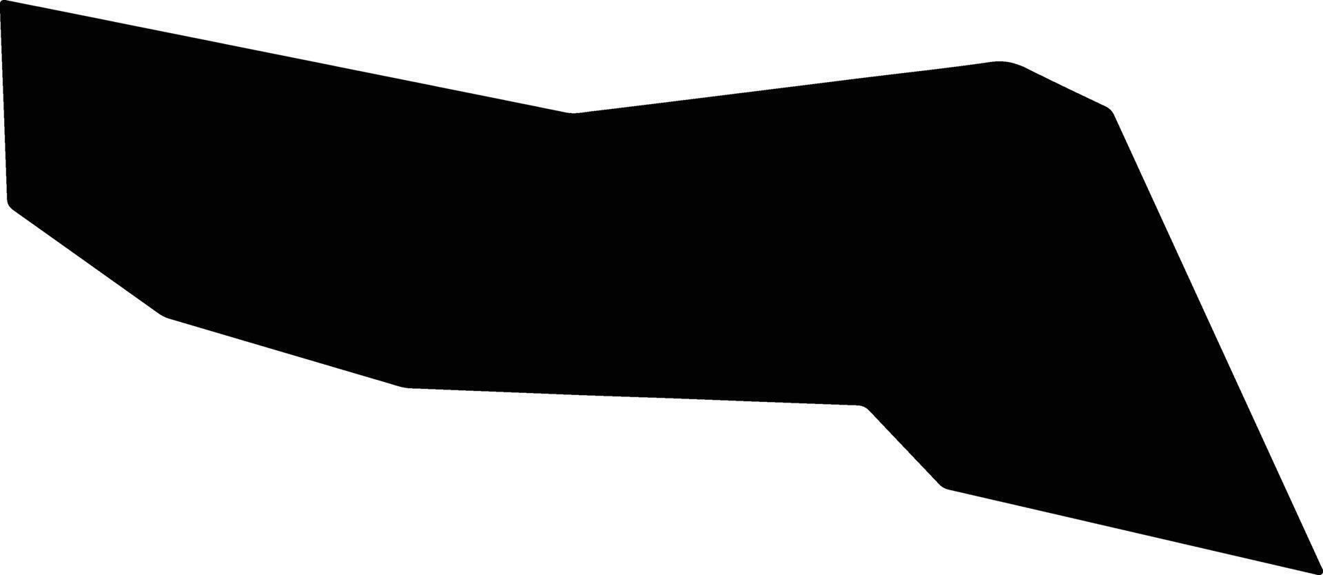 Pinheiro Preto Brazil silhouette map vector