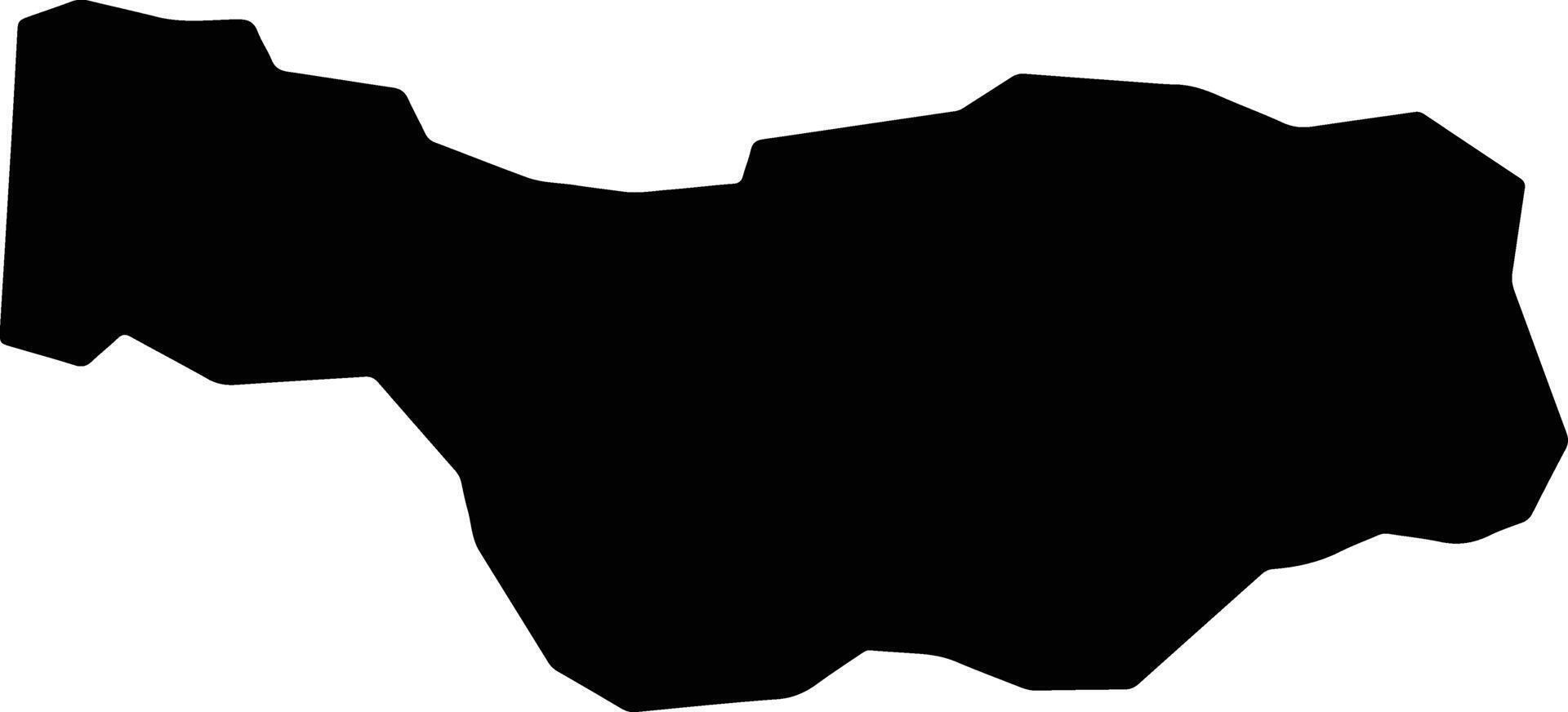 Pinheiros Brazil silhouette map vector