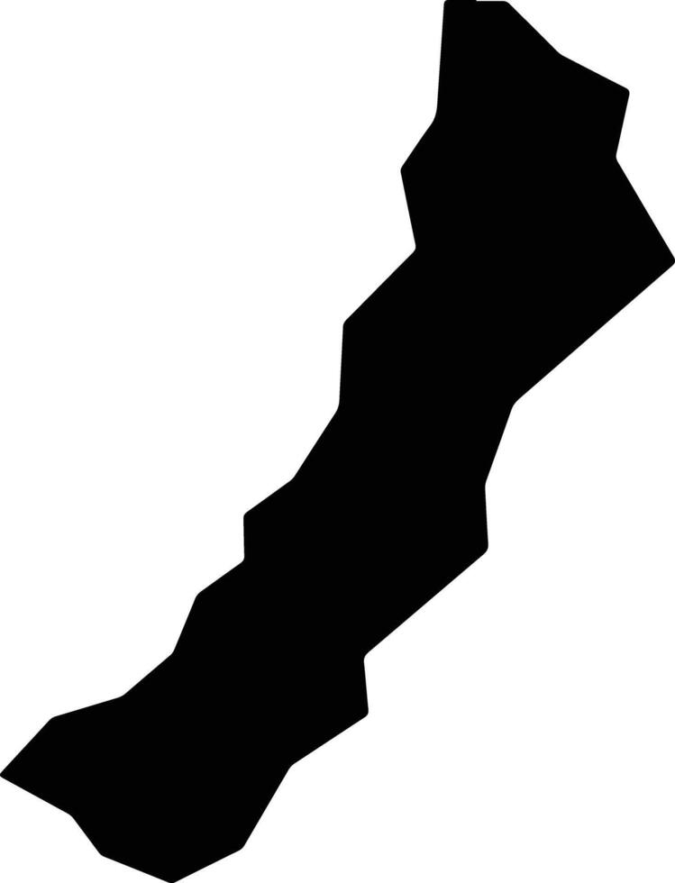 Piquerobi Brazil silhouette map vector