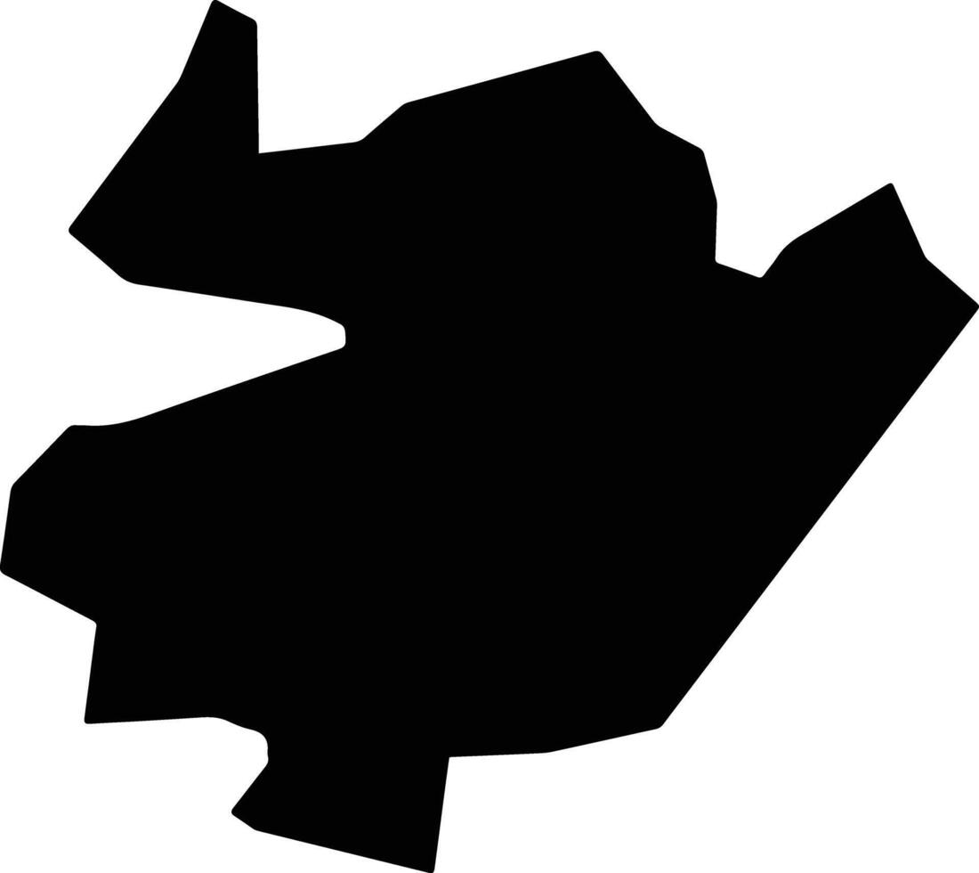 Piracuruca Brazil silhouette map vector