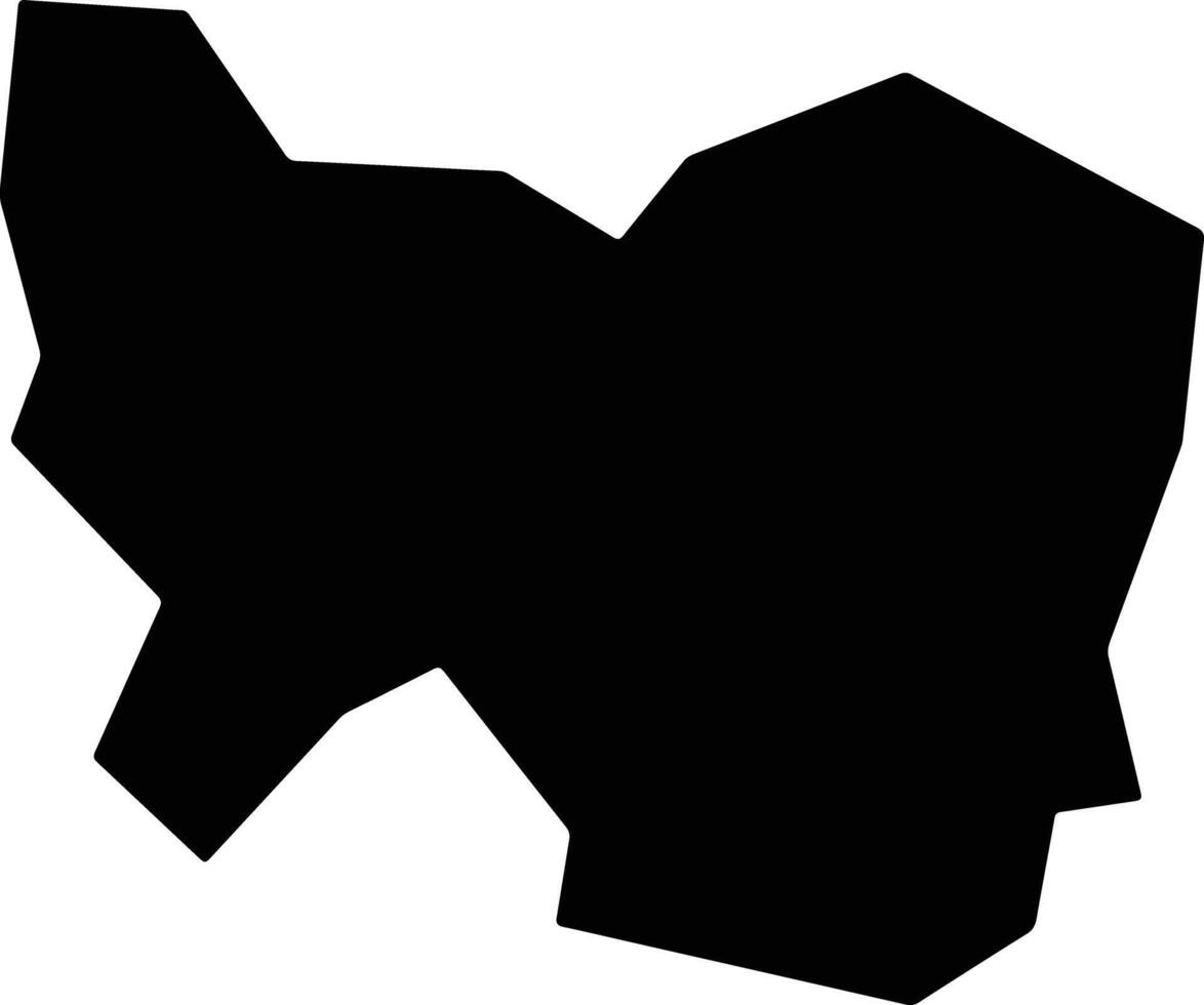 Pirajuba Brazil silhouette map vector