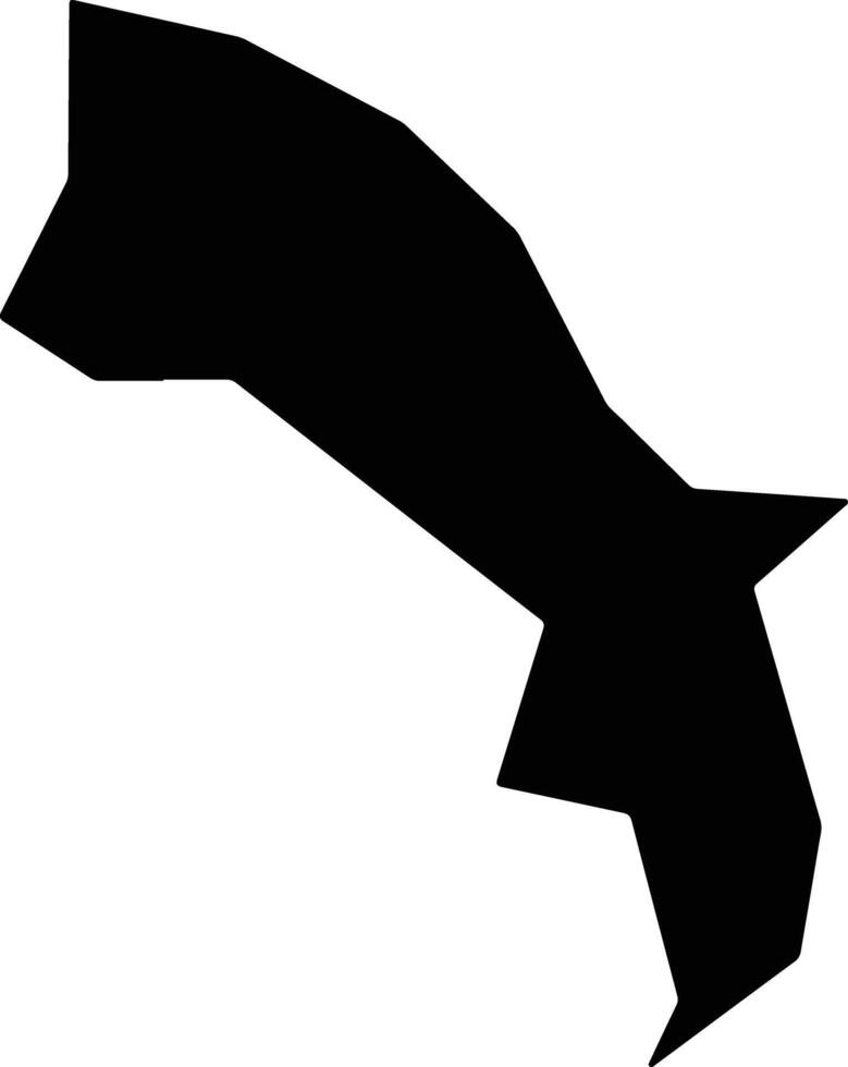 Piranguinho Brazil silhouette map vector