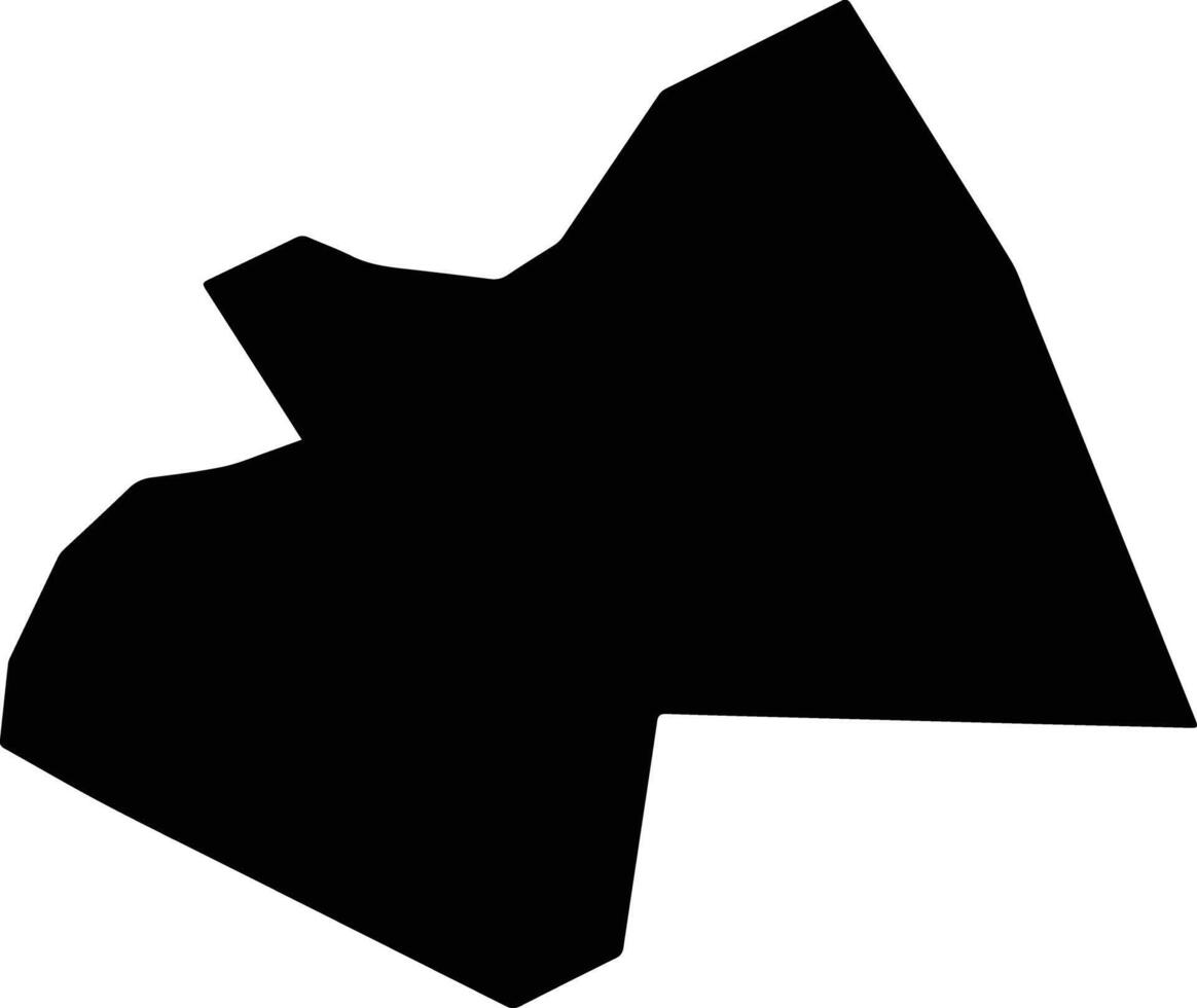 Pirapemas Brazil silhouette map vector