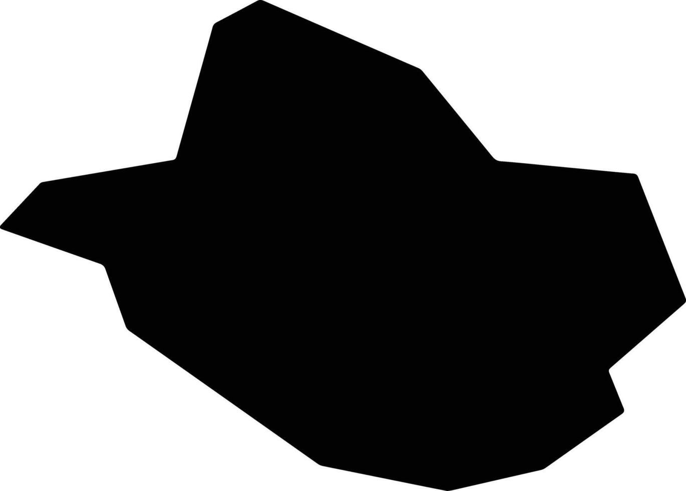 Piraquara Brazil silhouette map vector