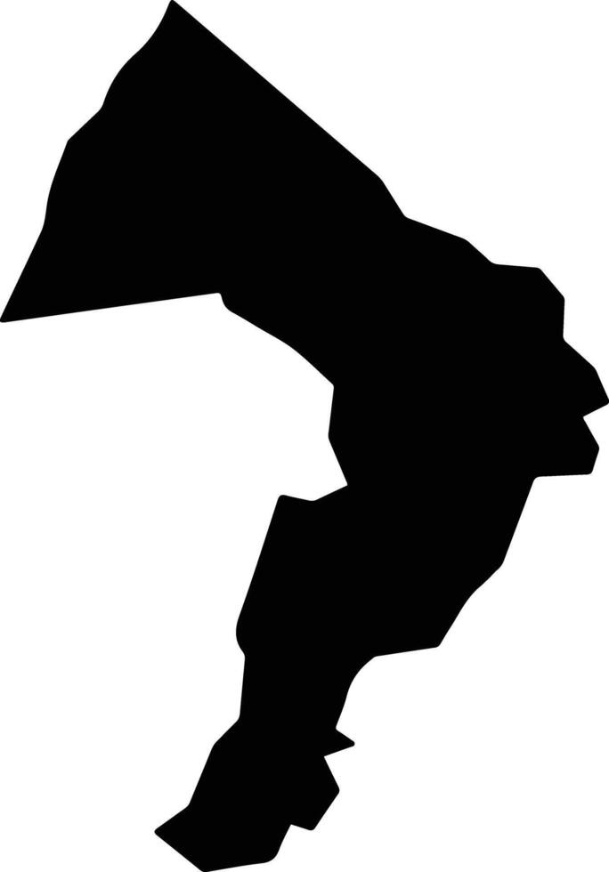 Pires do Rio Brazil silhouette map vector
