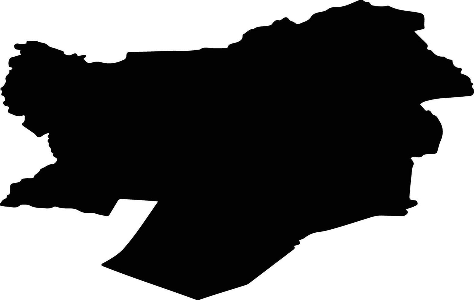 Pirovsky Rayon Russia silhouette map vector