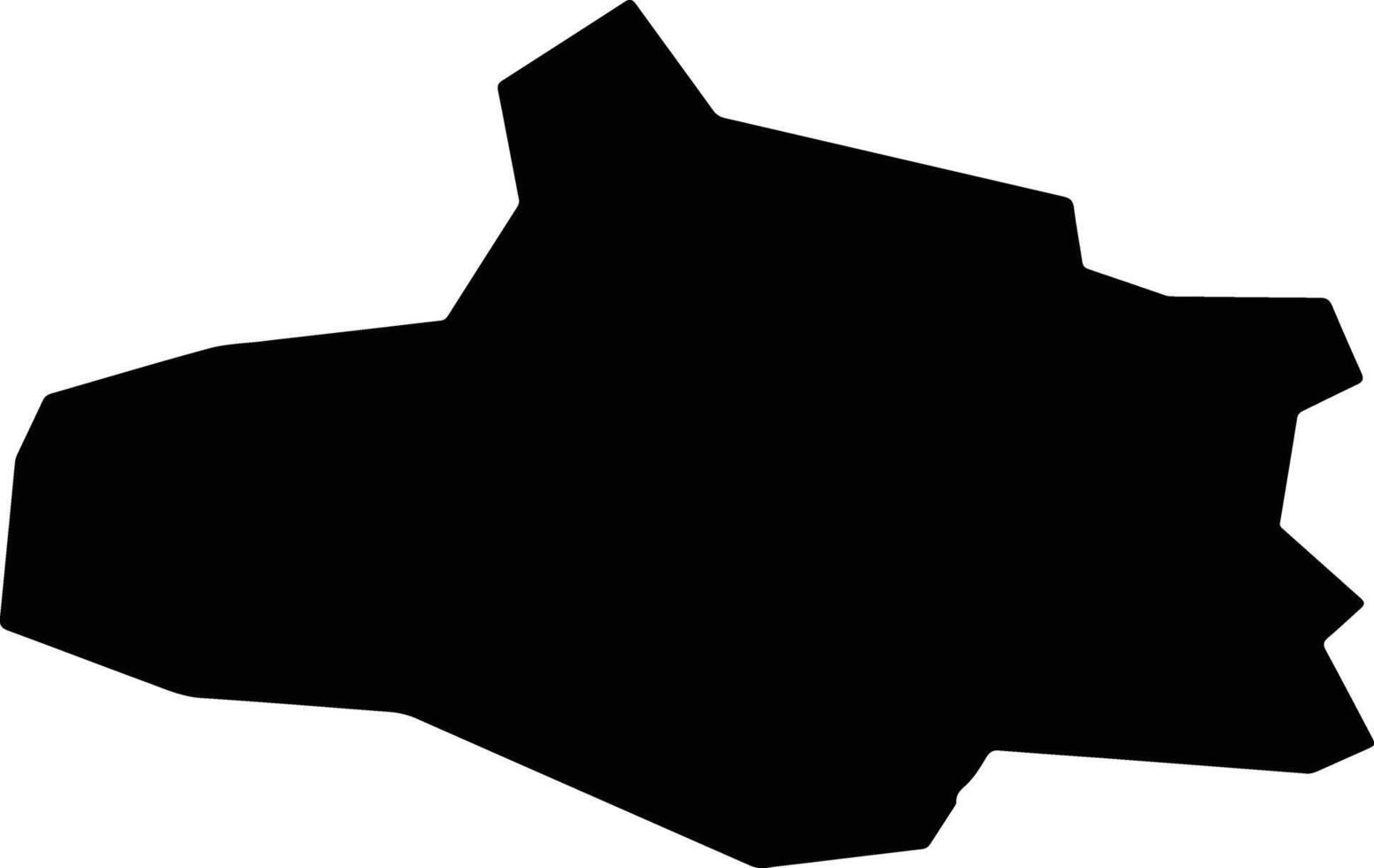 Pissouri Cyprus silhouette map vector