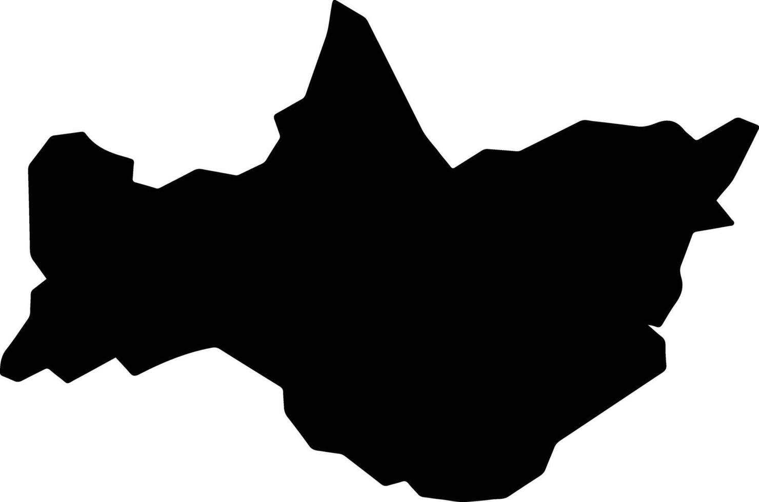 Pitanga Brazil silhouette map vector