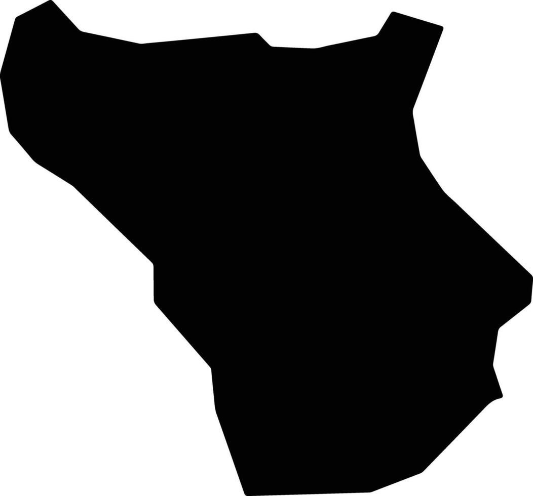 Pitfour Jamaica silhouette map vector