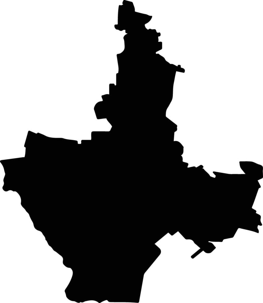 Pitiquito Mexico silhouette map vector