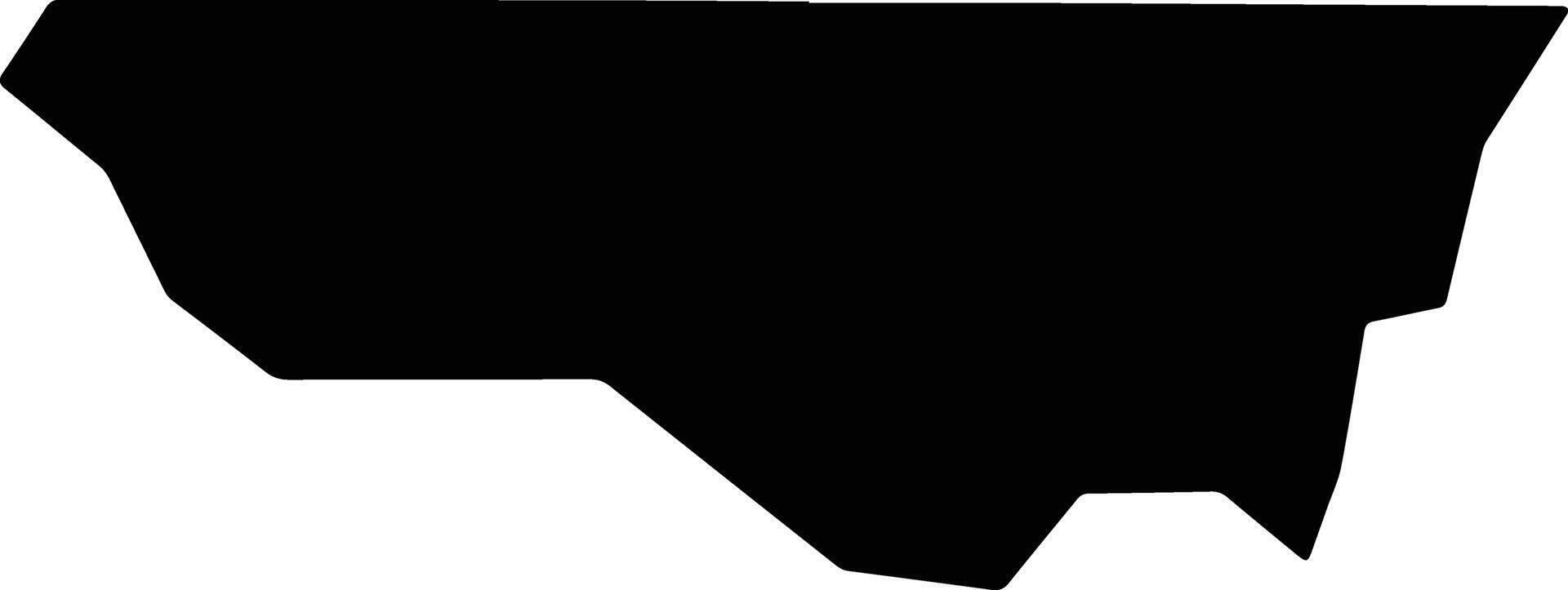 Pitkin United States silhouette map vector