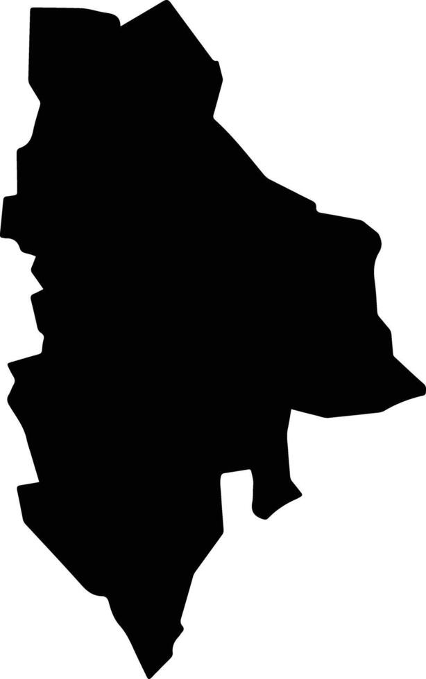 Pitou Township Taiwan silhouette map vector