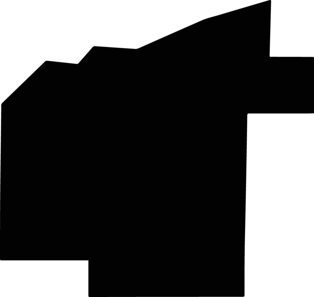 Pittsburg United States silhouette map vector