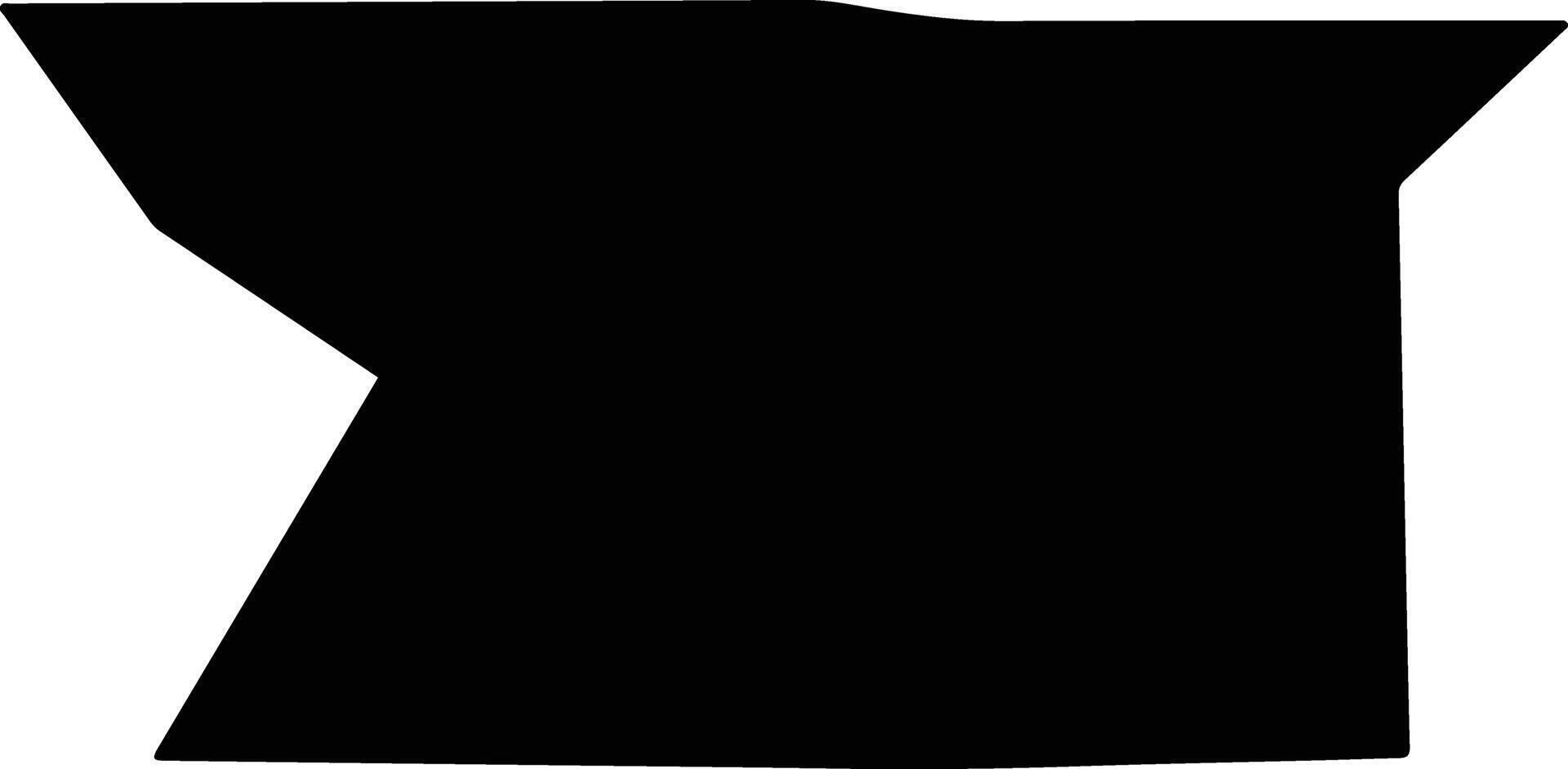 Piute United States silhouette map vector