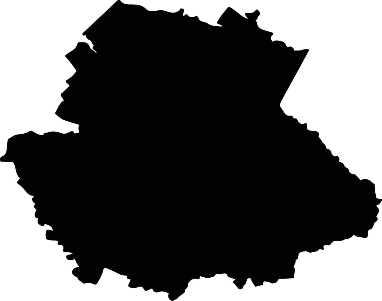 Pixley ka Seme South Africa silhouette map vector