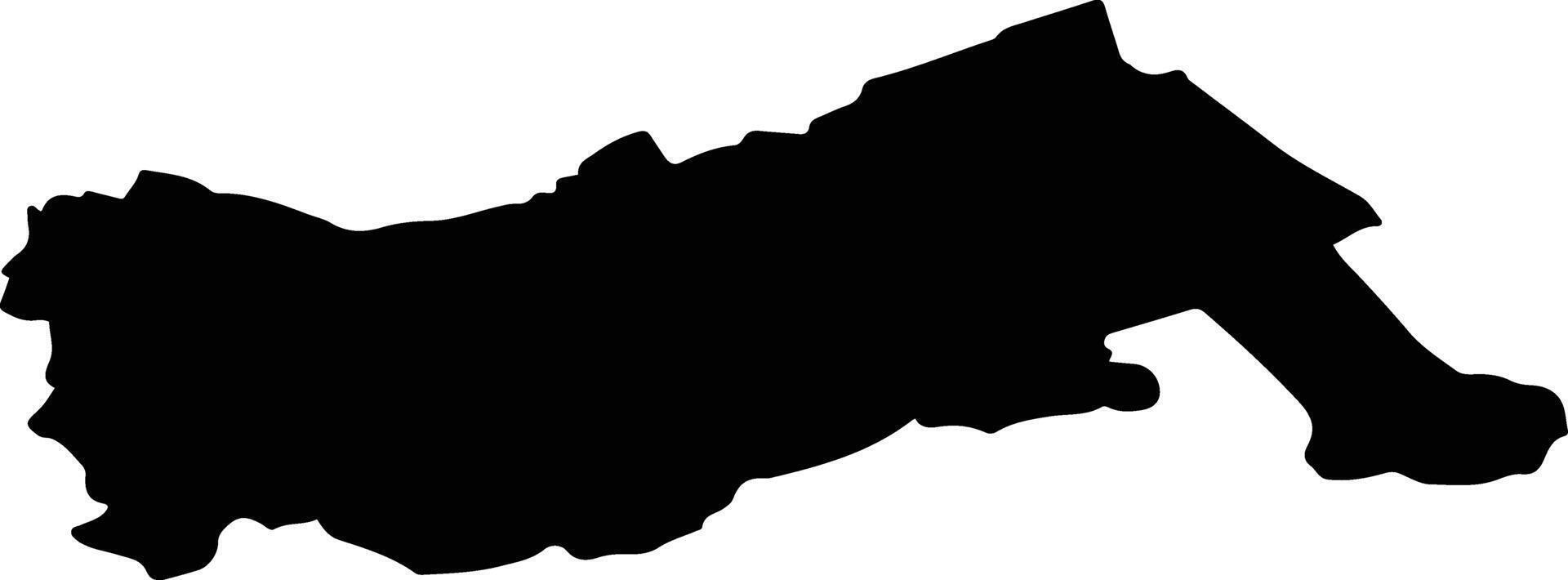 Pivka Slovenia silhouette map vector