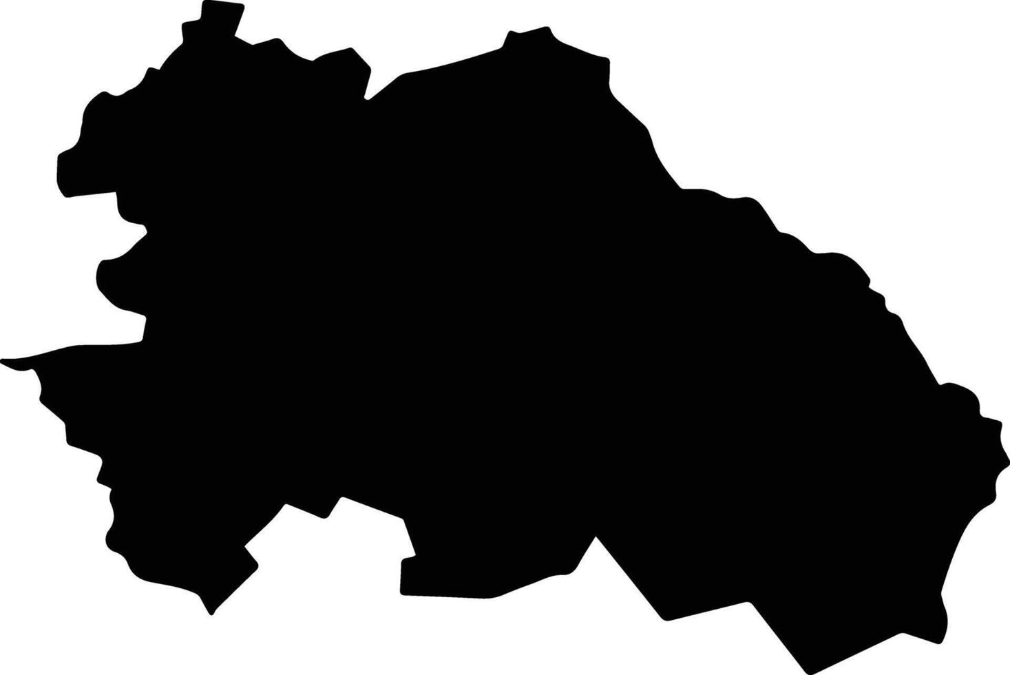 Placetas Cuba silhouette map vector