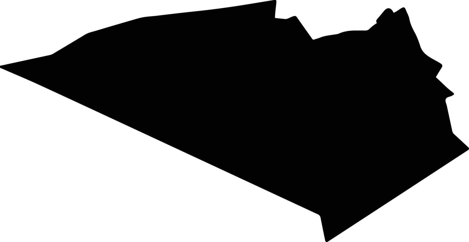 Plandiste Municipality Serbia silhouette map vector