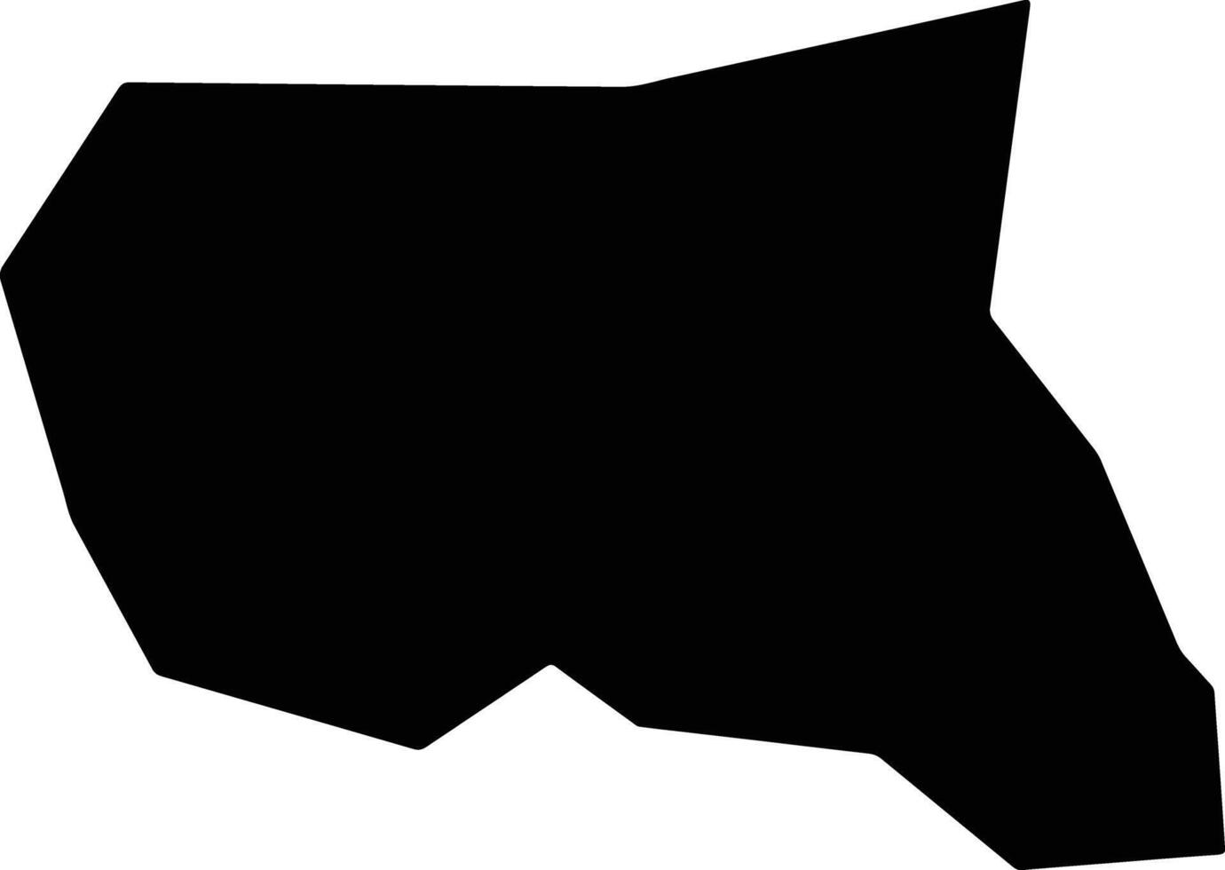 Platani Cyprus silhouette map vector